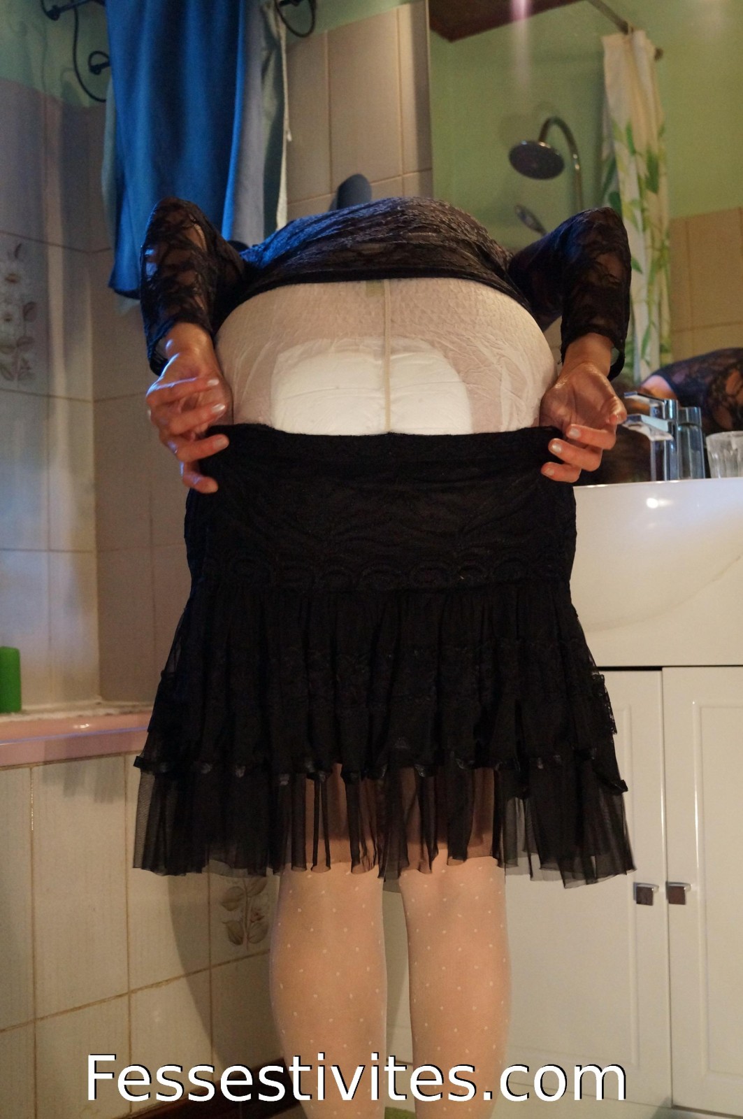 diaper girl pantyhose couche collants 2