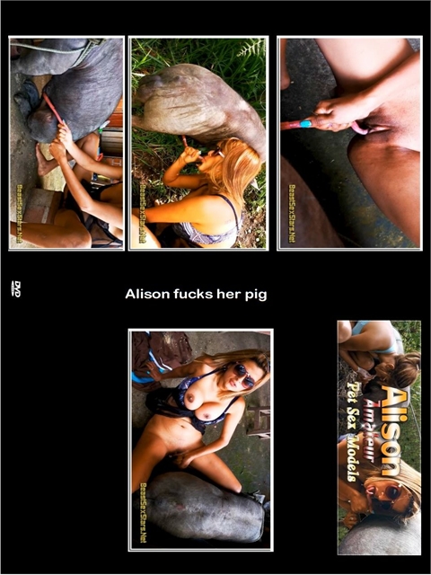 alison fucks her pig