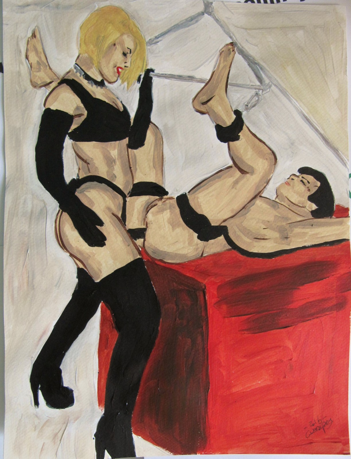 dessin femdom.